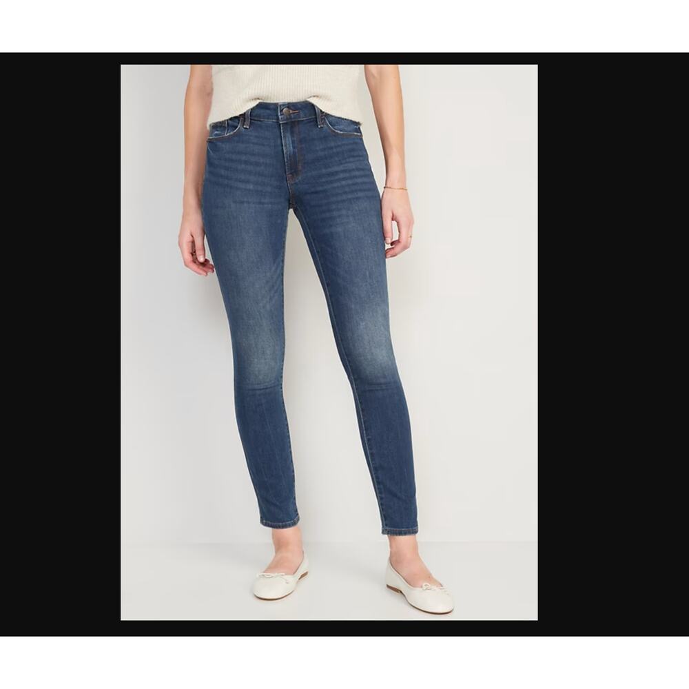 Old Navy Mid-Rise Pop Icon Skinny Jeans for Women - Size 8